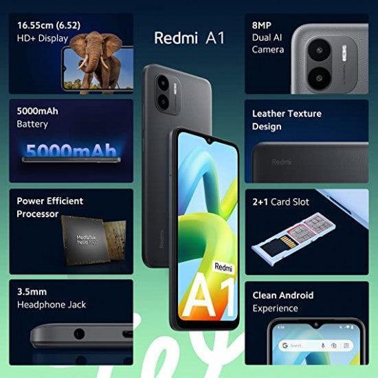 Redmi A1 (Black, 2GB RAM 32GB ROM) Refurbished - Image 2