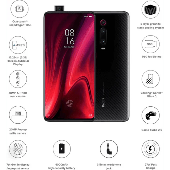 Redmi K20 Pro (Carbon Black, 256 GB) (8 GB RAM) Refurbished - Image 3