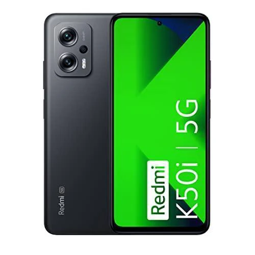Redmi K50i 5G (Stealth Black, 6GB RAM, 128GB Storage) | Flagship Mediatek Dimensity 8100 Processor | 144Hz Liquid FFS Display | Alexa Built-in