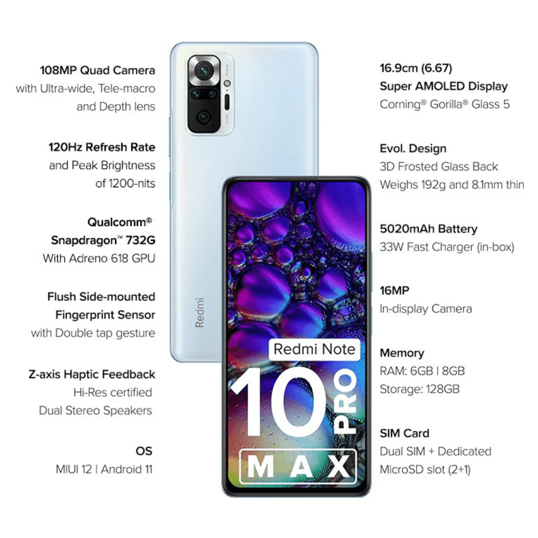 Redmi Note 10 Pro Max Preowned Mobile - Image 19