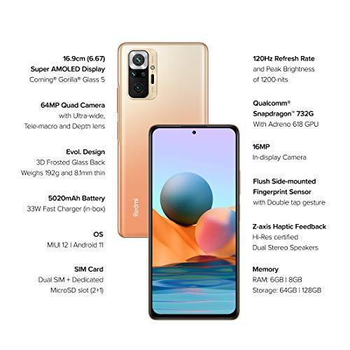 Redmi Note 10 Pro (Vintage Bronze, 6GB RAM, 128GB Storage) Refurbished - Image 8