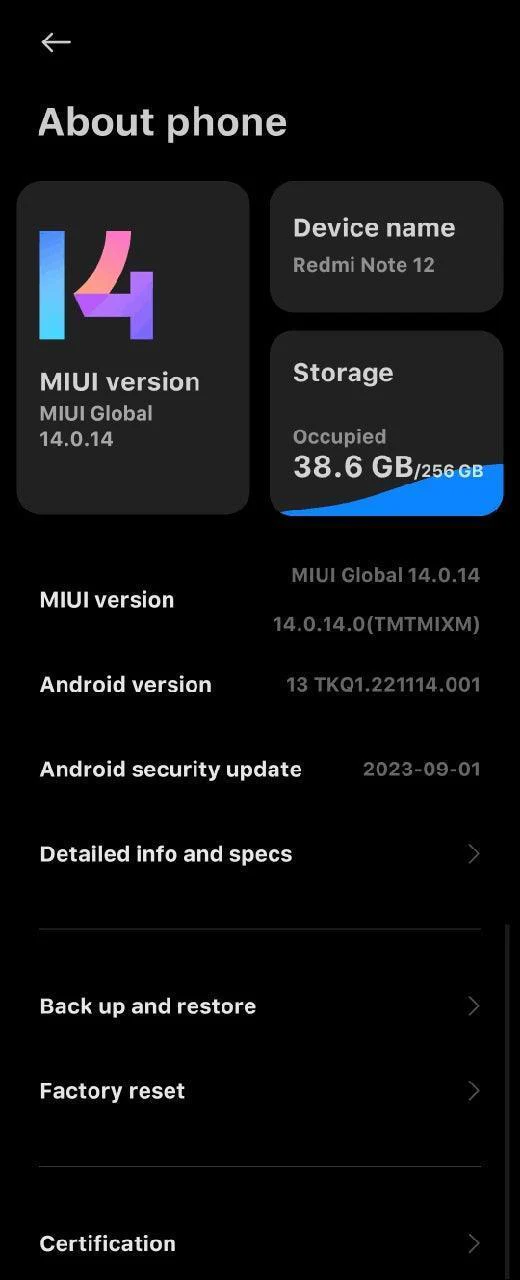 Redmi Note 12 (Sunrise Gold, 6GB RAM, 64GB Storage) Used - Image 16