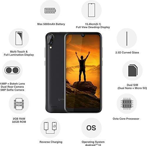 (Refurbished) Gionee Max (2 GB RAM, 32GB ROM) Black - Image 7