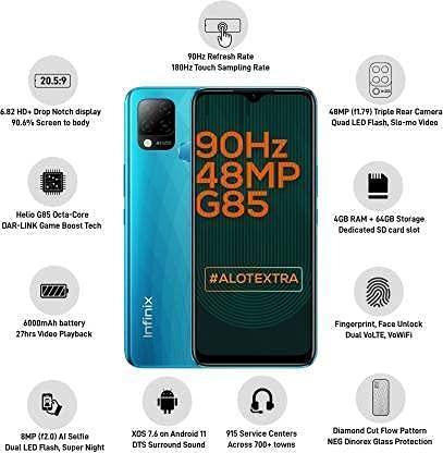 (Refurbished) Infinix Hot 10S (Heart of Ocean, 6GB RAM, 64GB Storage) - Image 2