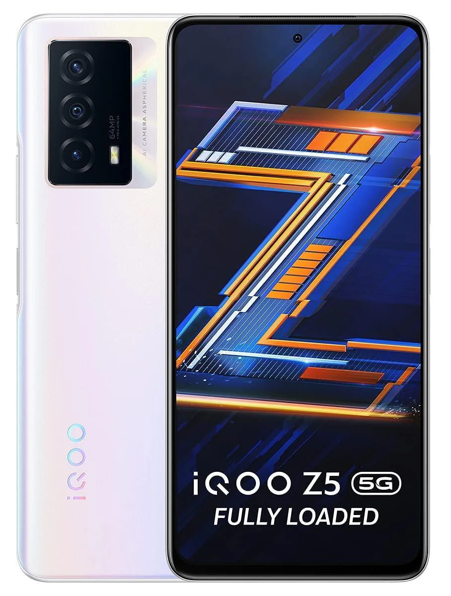 (Refurbished) iQOO Z5 5G (Arctic Dawn, 8GB RAM, 128GB Storage)