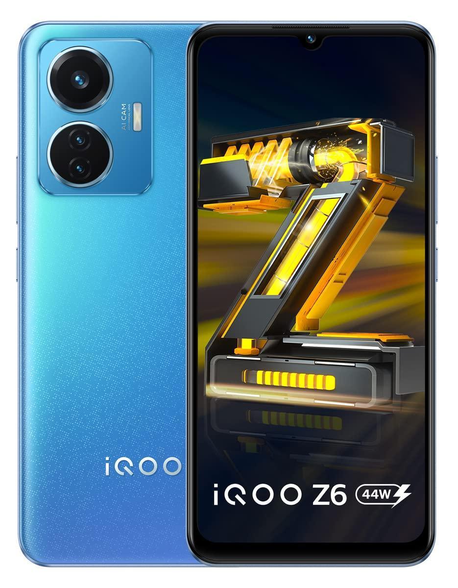 (Refurbished) iQOO Z6 44W (Lumina Blue, 6GB RAM, 128GB Storage)