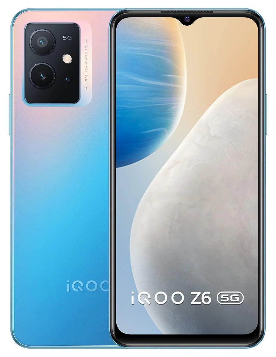 (Refurbished) iQOO Z6 5G (Chromatic Blue, 4GB RAM, 128GB Storage)