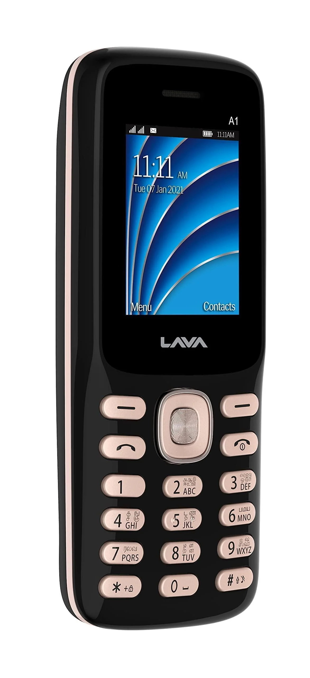 (Refurbished) Lava A1 2021 (Black Gold)-Dual Sim |Loud Sound|auto Call recoding - Image 3