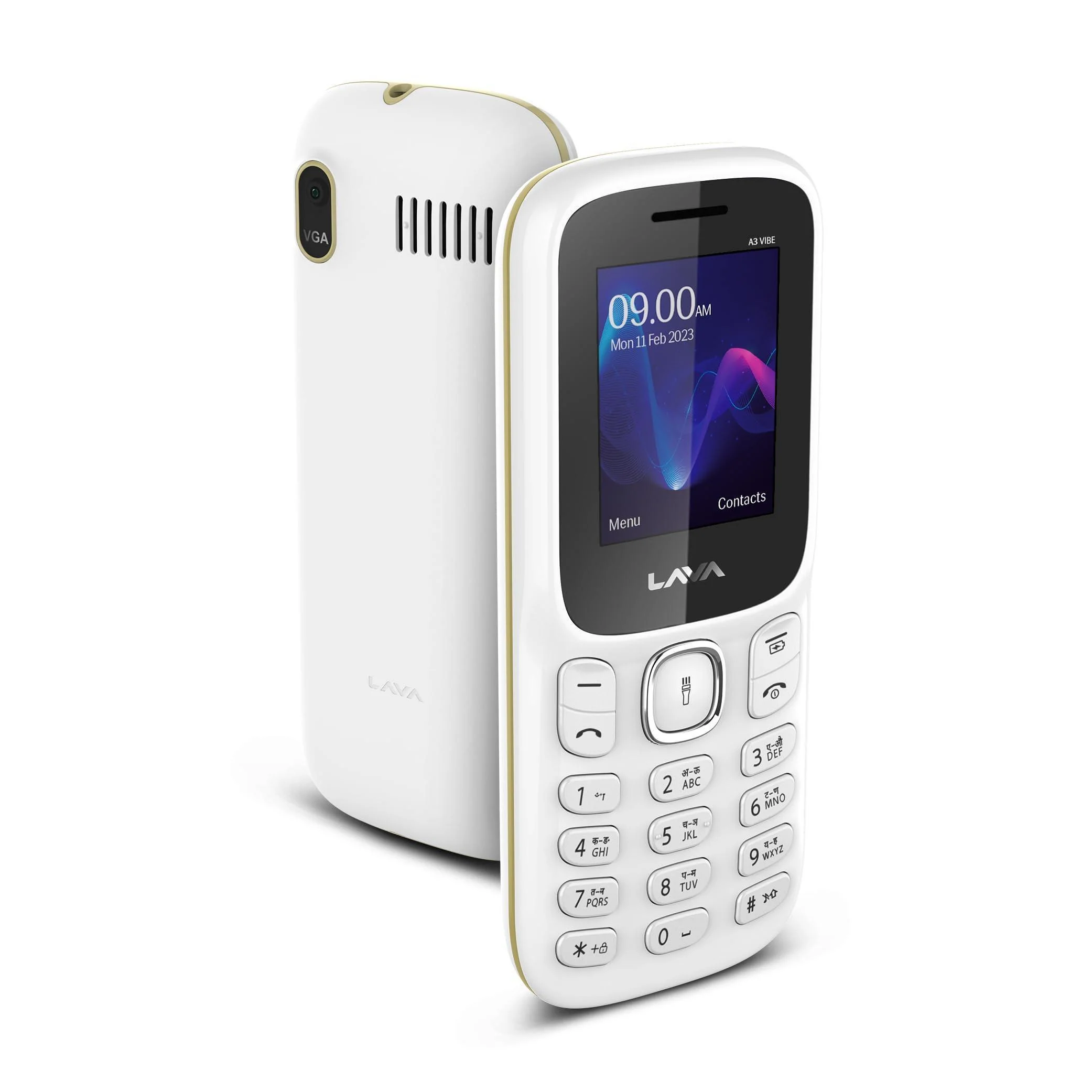 (Refurbished) Lava A3 Vibe Dual Sim Mobile with 1750 mAh Big Battery, 32 GB Expandable Storage and Vibrate Mode White Beige - Image 4