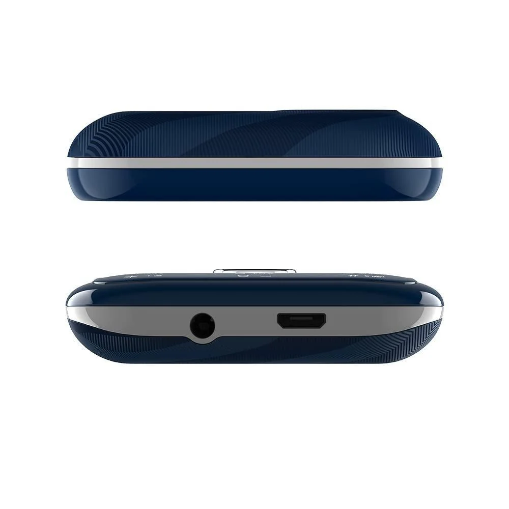 (Refurbished) Lava Gem Power (Blue Chrome) - Dual sim Keypad Mobile with 2.8" Big Screen, Smart AI Battery and Auto Call Recording - Image 4