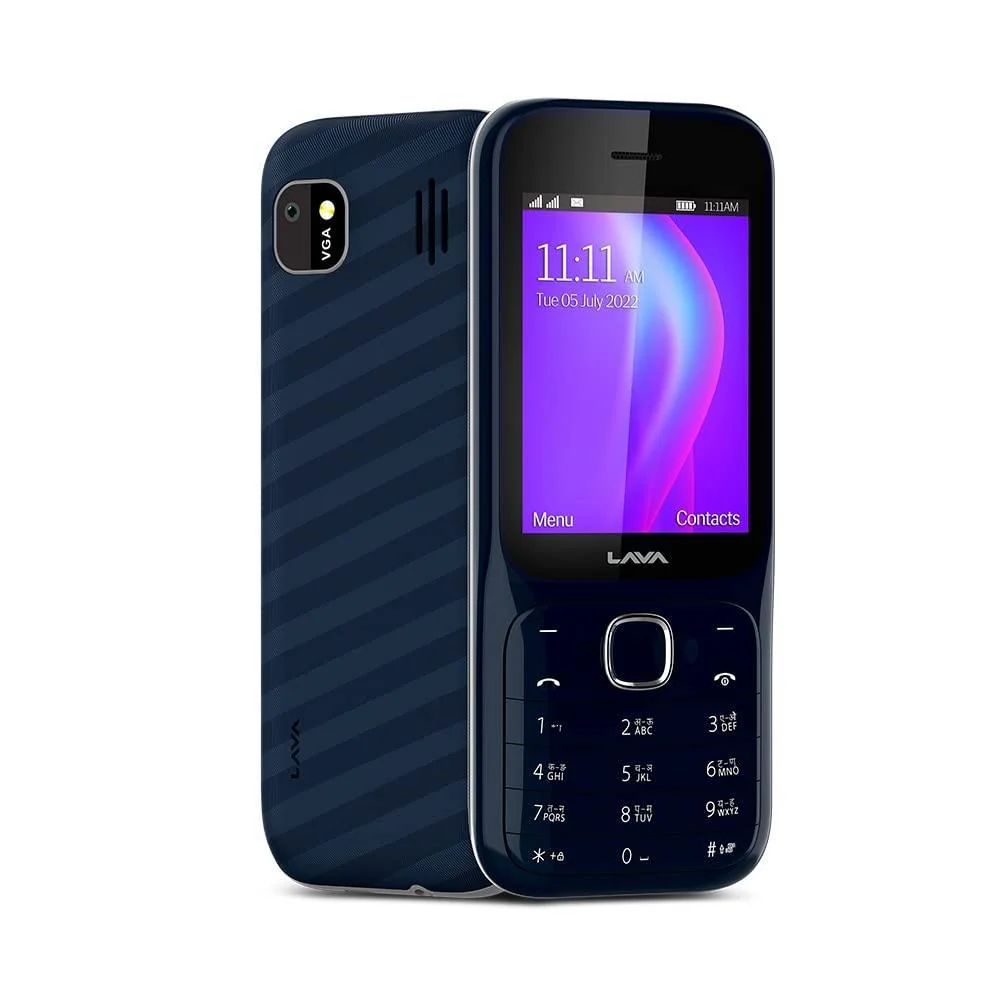 (Refurbished) Lava Gem Power (Blue Chrome) - Dual sim Keypad Mobile with 2.8" Big Screen, Smart AI Battery and Auto Call Recording - Image 5