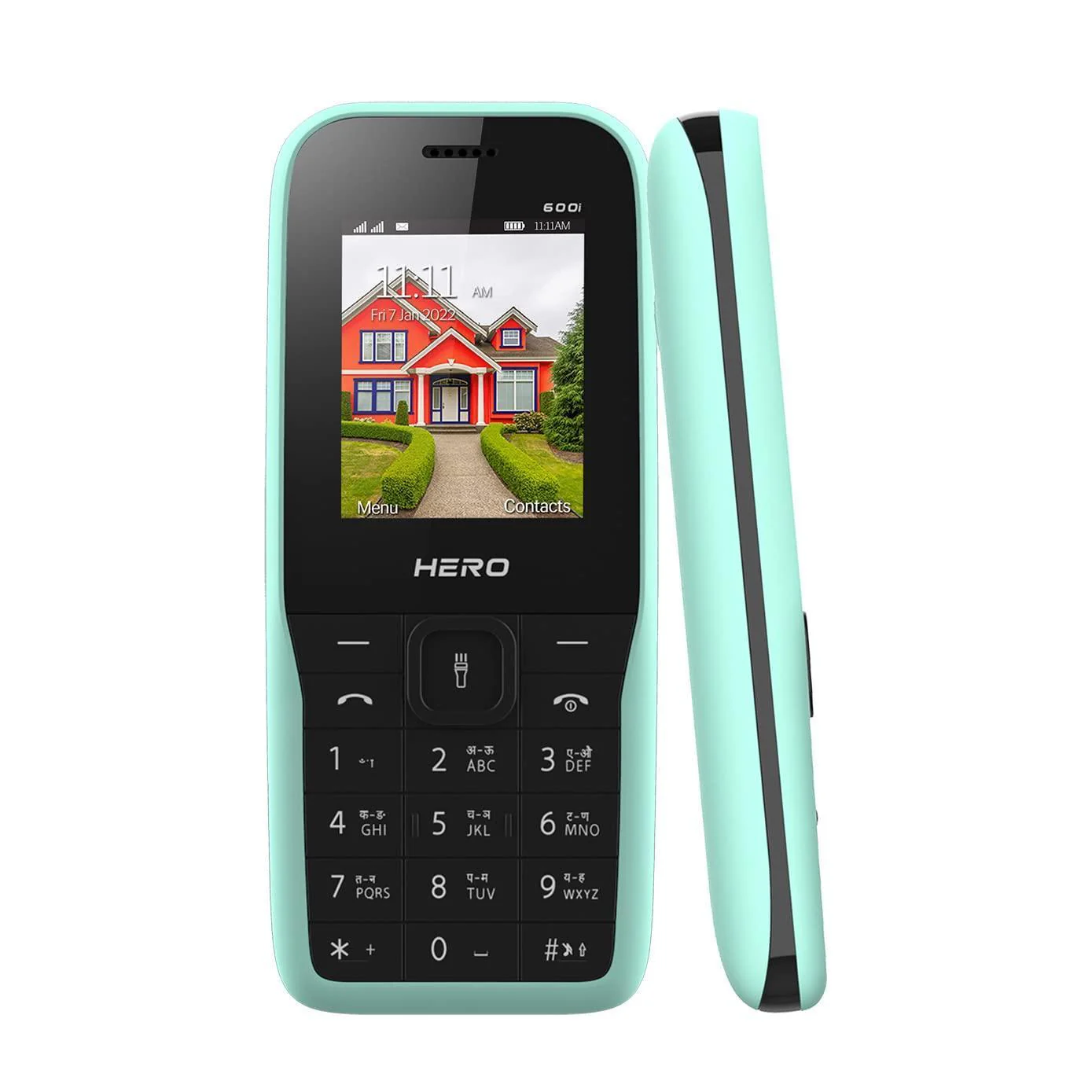 (Refurbished) Lava Hero 600i (Mint Green) with Sleek and Stylish Design, 10 Regional Languages Input Sup