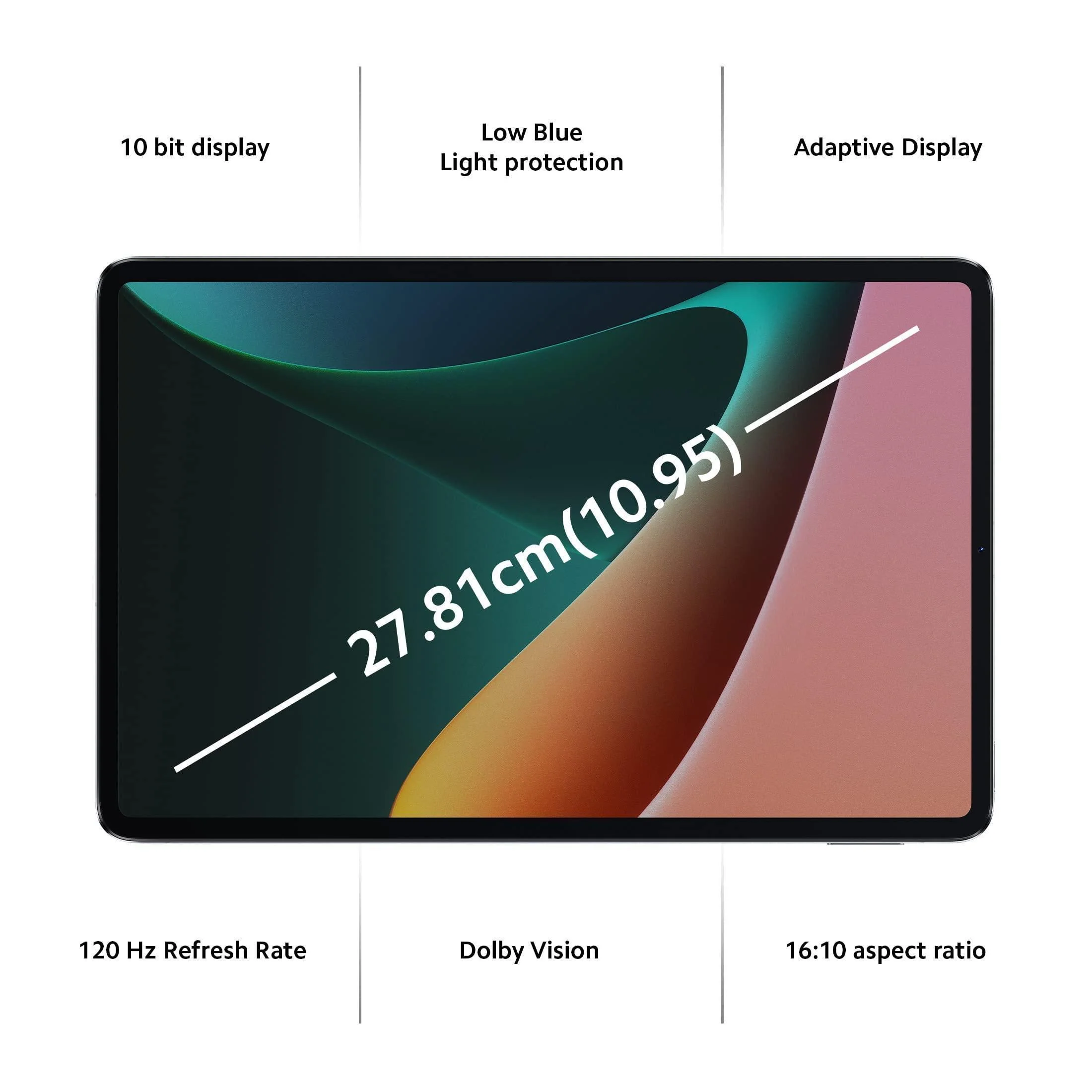 (Refurbished) MI Xiaomi Pad 5 Snapdragon 860 2.5K Resolution, 120Hz Refresh Rate, Dci-P3 10.95 inches Dolby Vision Display 6Gb Ram 128Gb Storage - Image 7