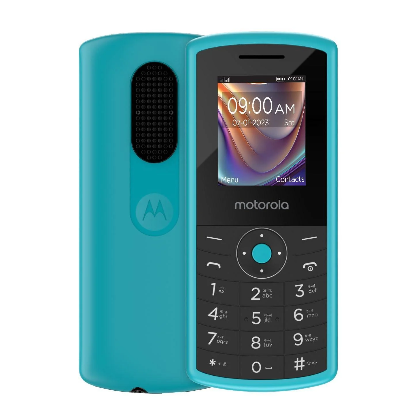 (Refurbished) Motorola All-New A10 Dual Sim keypad Mobile with 800 mAh Battery & Dedicated Receiver, Expandable Storage Upto 32GB, Wireless FM with auto Call Recording | Teal Blue - Image 7