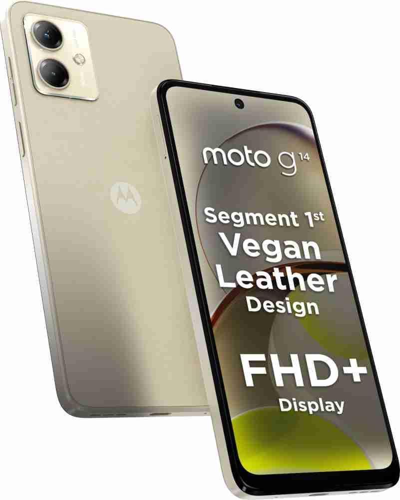 (Refurbished) Motorola G14 (Butter Cream, 4GB RAM, 128GB Storage)
