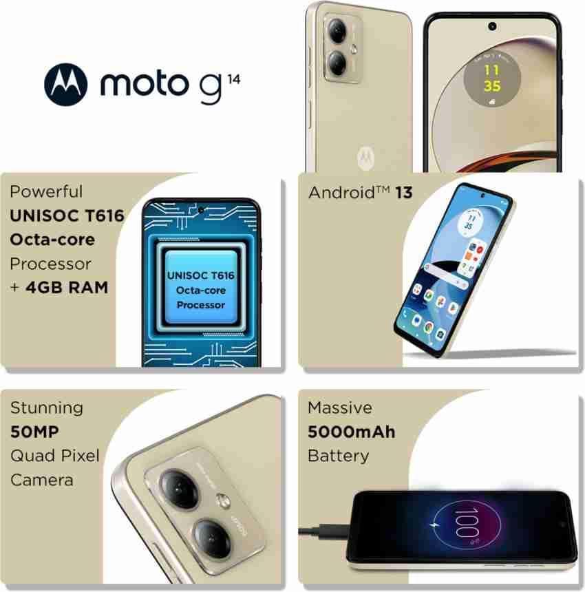 (Refurbished) Motorola G14 (Butter Cream, 4GB RAM, 128GB Storage) - Image 3
