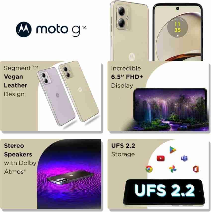 (Refurbished) Motorola G14 (Butter Cream, 4GB RAM, 128GB Storage) - Image 4