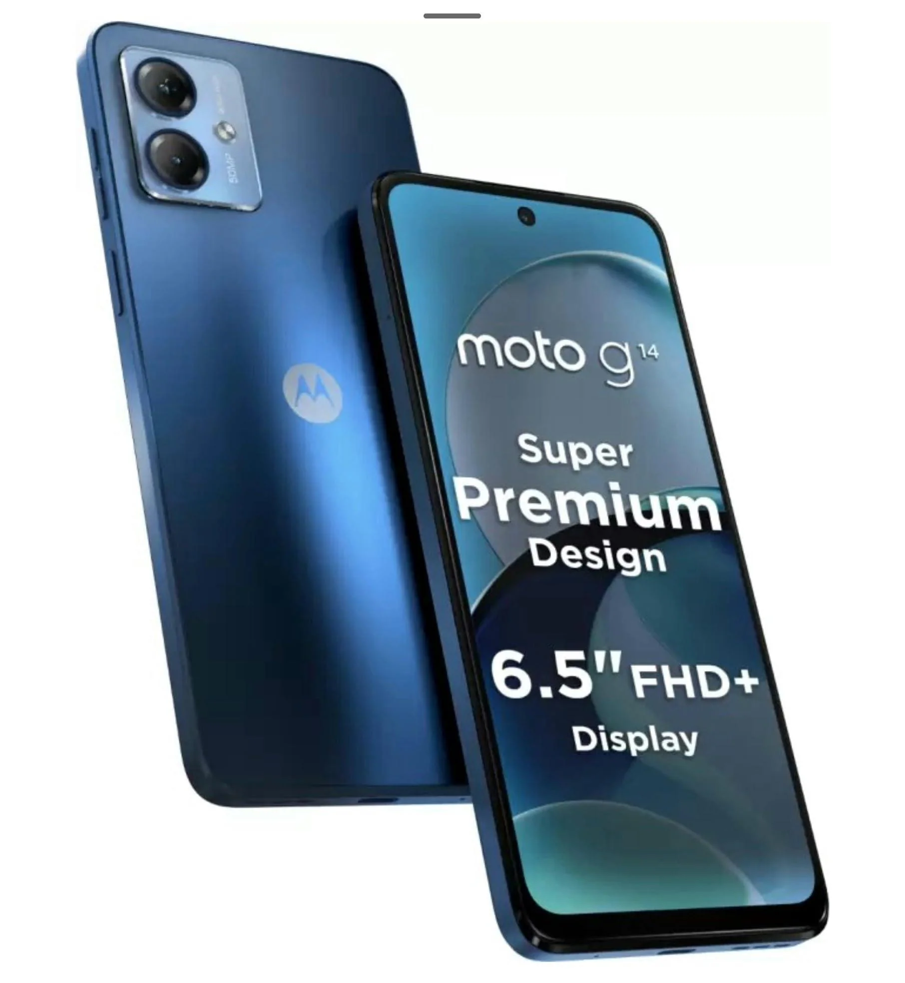 (Refurbished) Motorola G14 (Sky Blue, 4GB RAM, 128GB Storage) | Hatke Style, Hatke Entertainment