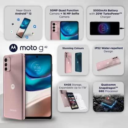 (Refurbished) Motorola g42 (Metallic Rose, 64 GB) (4 GB RAM) - Image 4