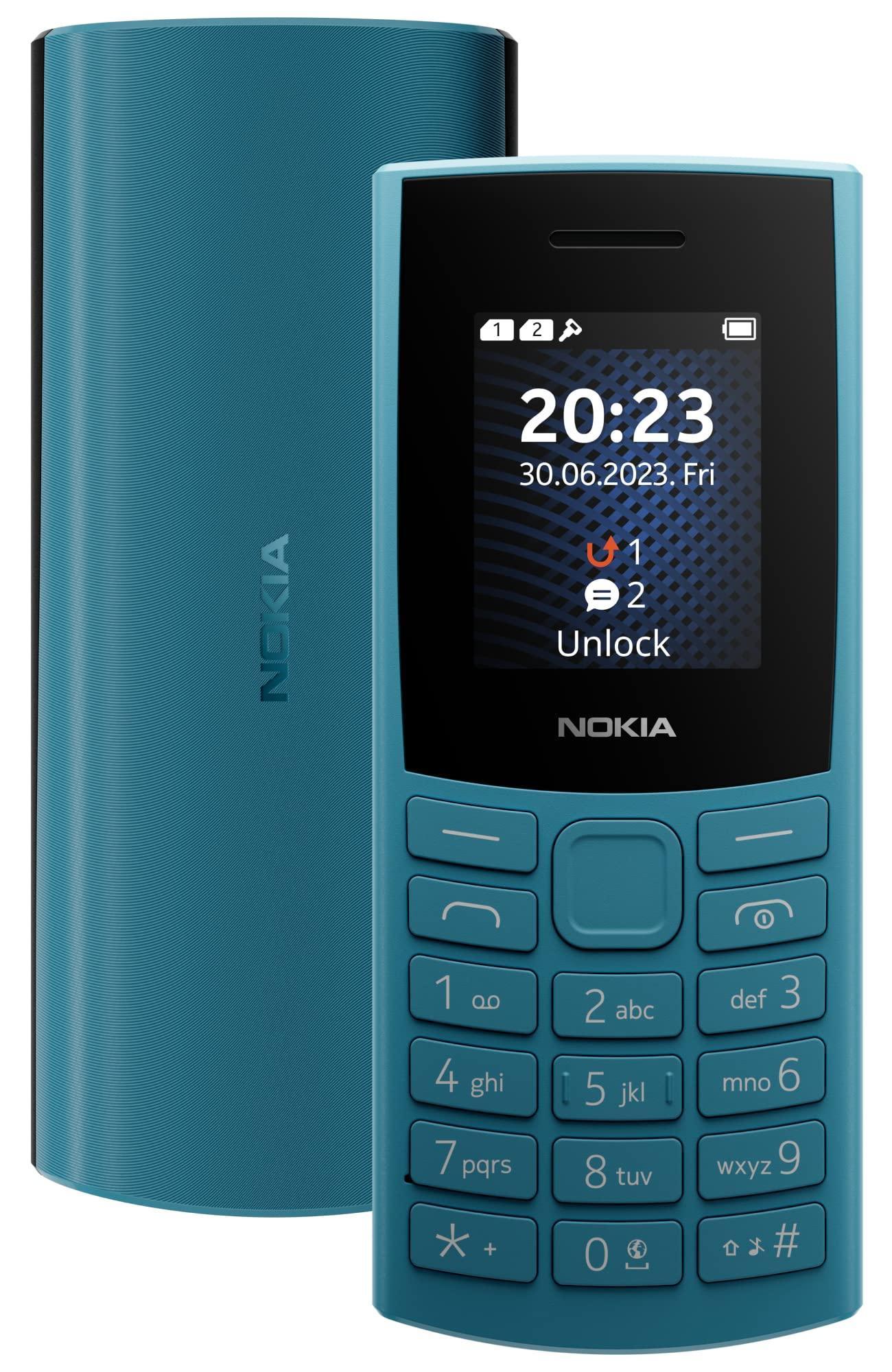 (Refurbished) Nokia 106 4G Keypad Phone with 4G, Built-in UPI Payments App, Long-Lasting Battery, Wireless FM Radio & MP3 Player, and MicroSD Card Slot | Blue - Image 2