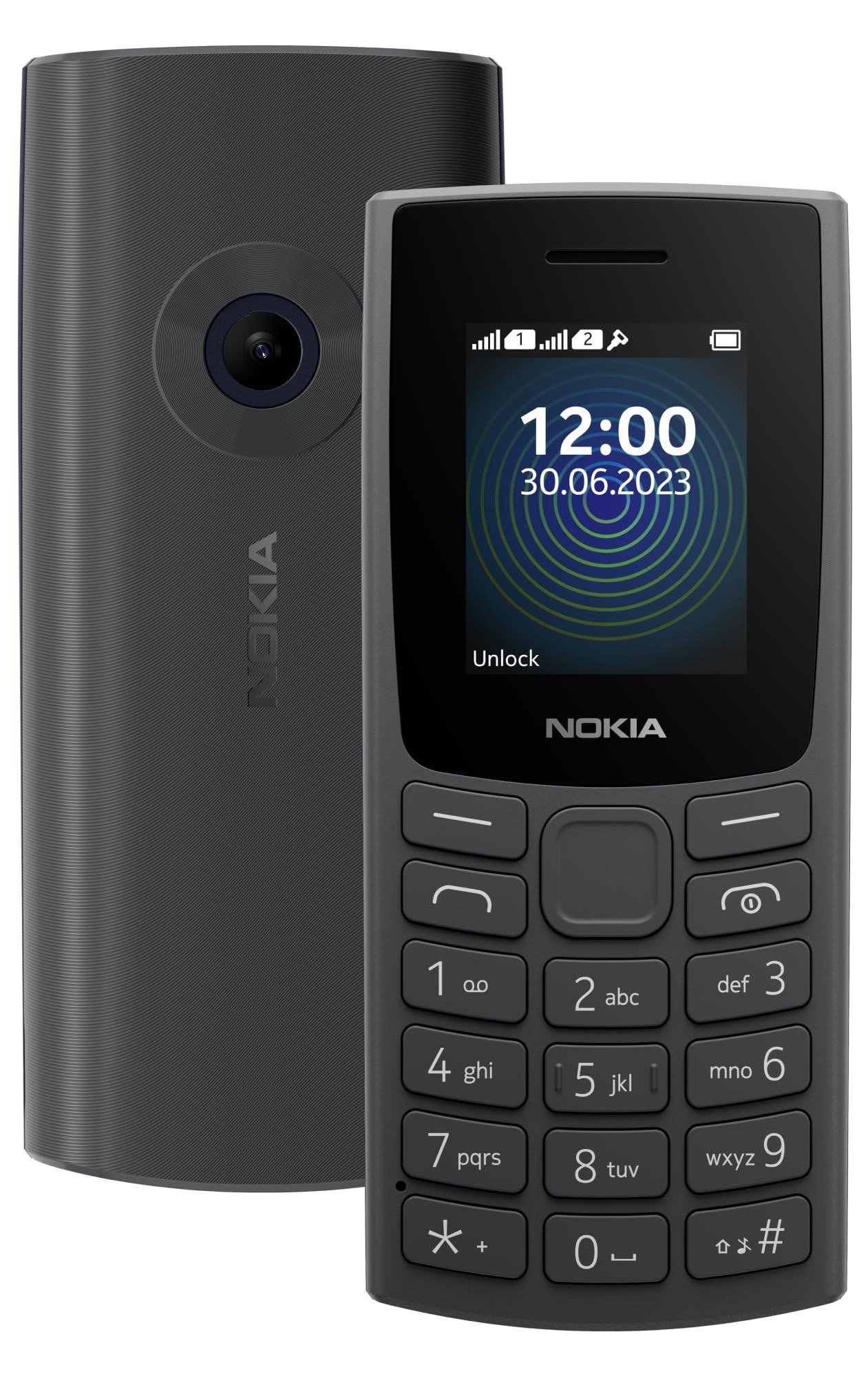 (Refurbished) Nokia 110 with Built-in UPI App and Scan & Pay Feature, MP3 Player, Rear Camera, Long-Lasting Battery, and Voice Recorder | Charcoal - Image 2