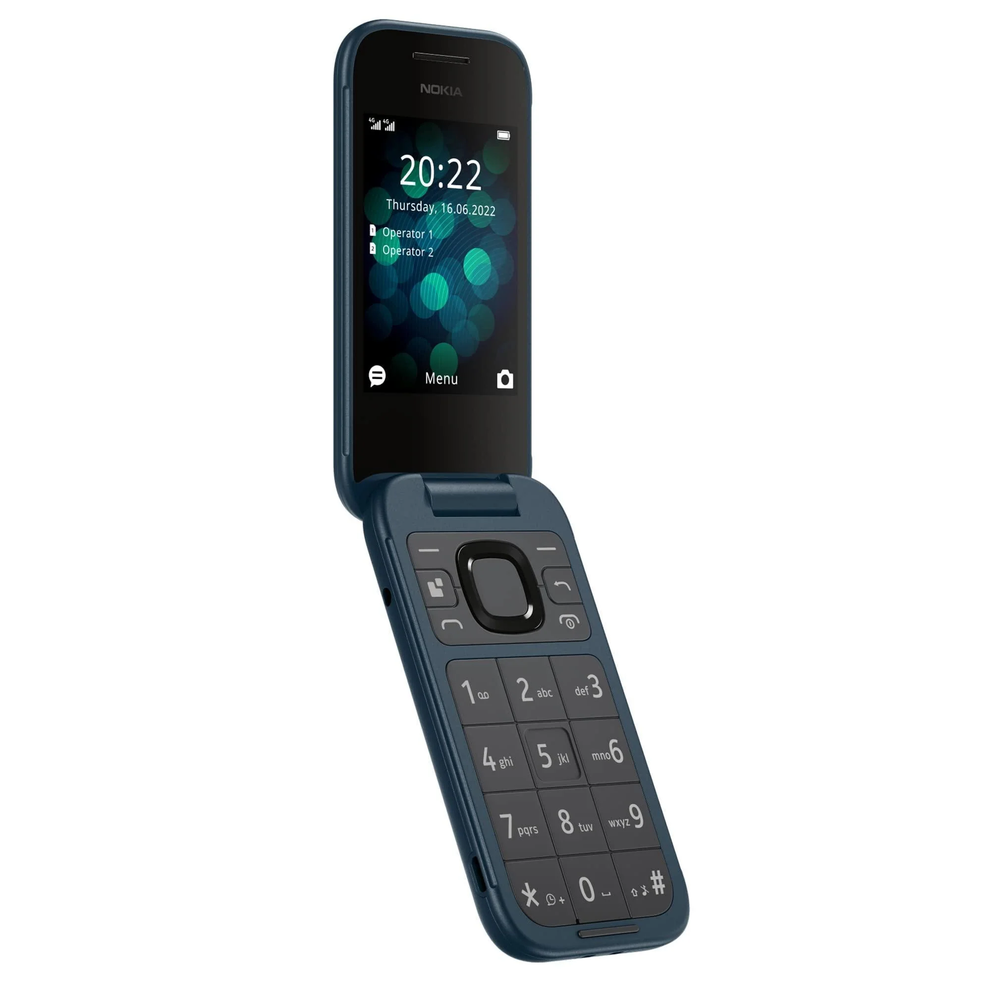 (Refurbished) Nokia 2660 Flip 4G Volte keypad Phone with Dual SIM