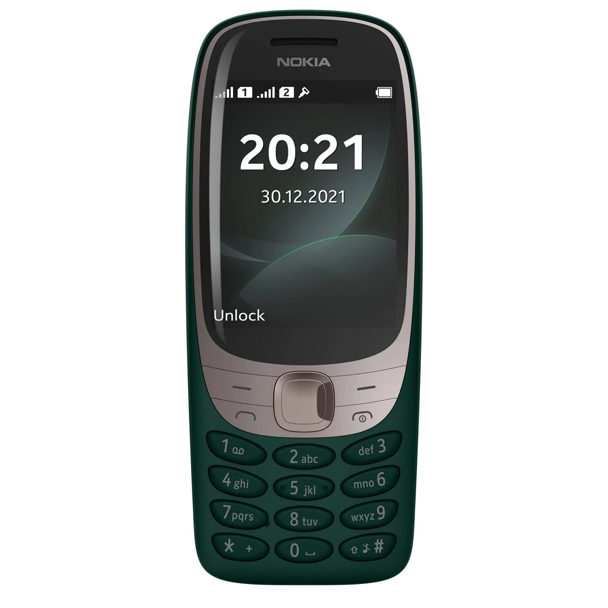 (Refurbished) Nokia 6310 Dual SIM Feature Phone with a 2.8” Screen, Wireless FM Radio and Rear Camera | Green