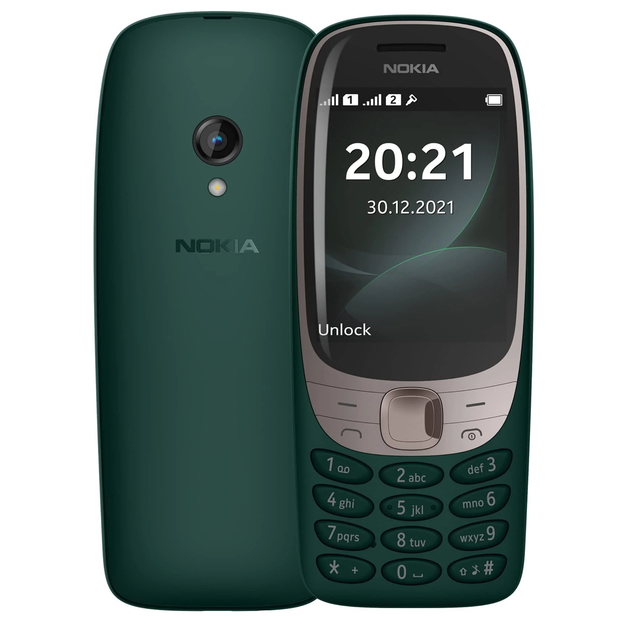 (Refurbished) Nokia 6310 Dual SIM Feature Phone with a 2.8” Screen, Wireless FM Radio and Rear Camera | Green - Image 2