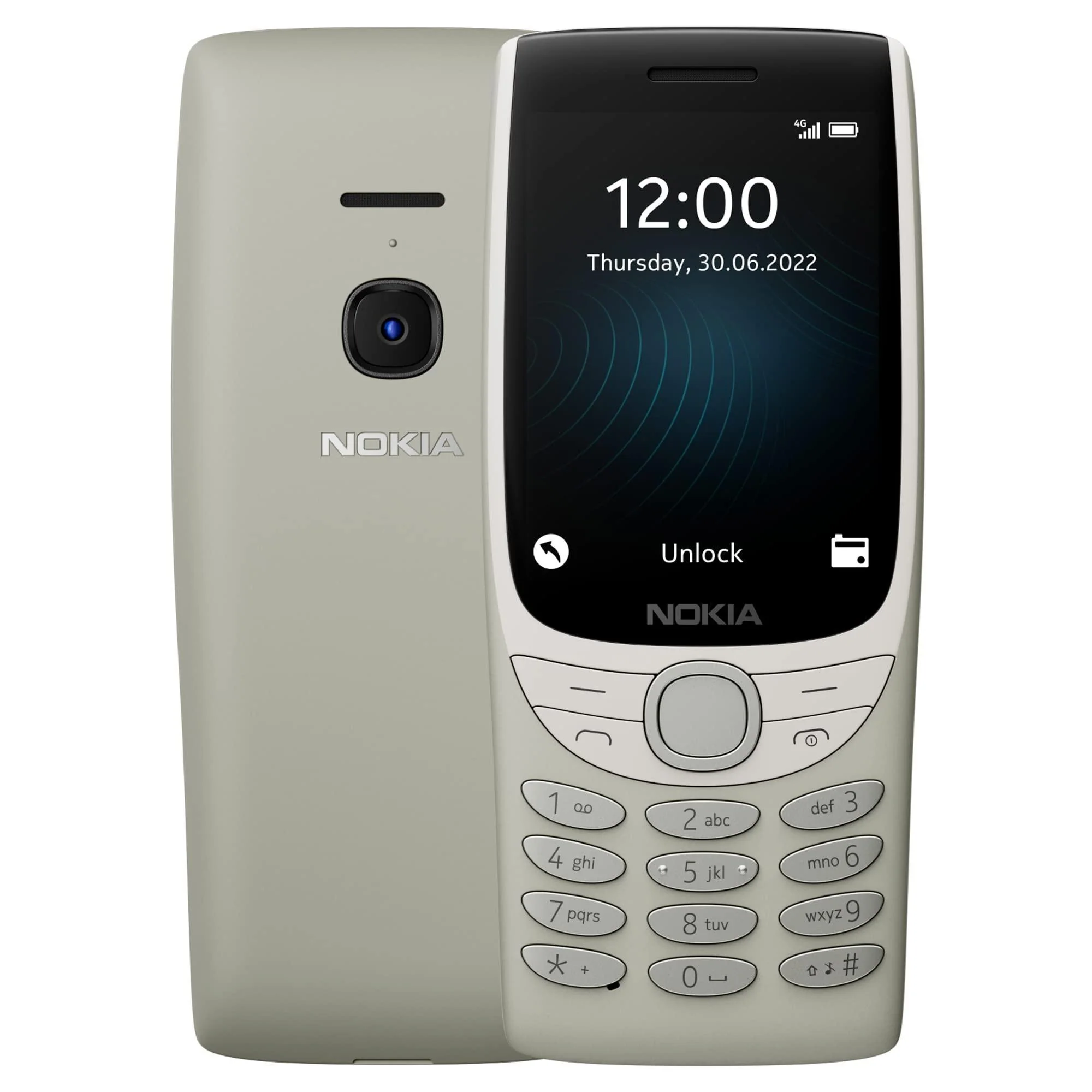 (Refurbished) Nokia 8210 4G Volte keypad Phone with Dual SIM, Big Display, inbuilt MP3 Player & Wireless FM Radio | Sand - Image 2