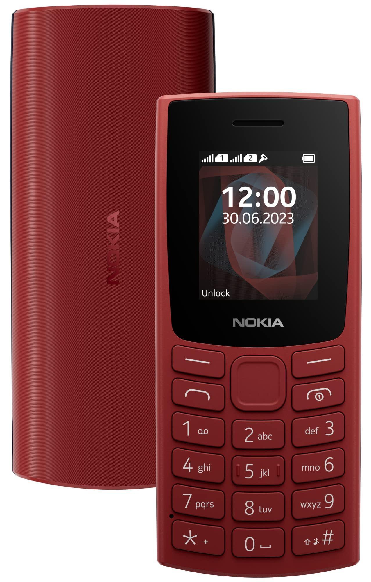 (Refurbished) Nokia All-New 105 Keypad Phone with Built-in UPI Payments, Long-Lasting Battery, Wireless FM Radio | Red - Image 2