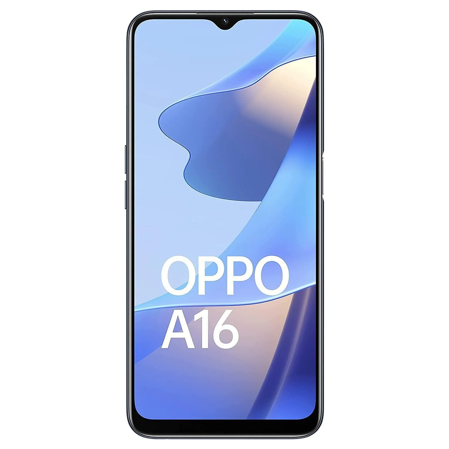 (Refurbished) Oppo A16 (Crystal Black, 4GB RAM, 64GB Storage) Without Offers, Large