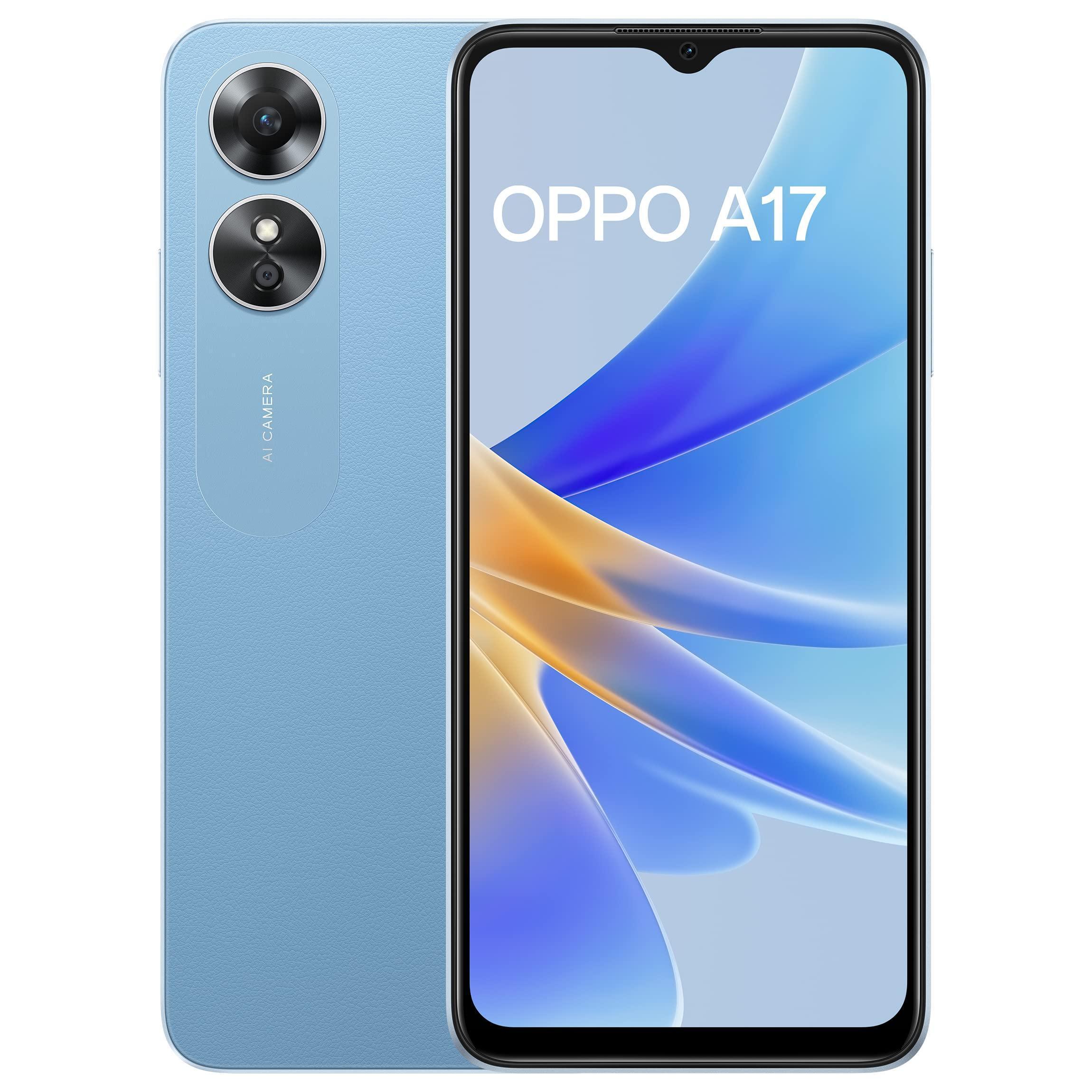 (Refurbished) Oppo A17 (Lake Blue, 4GB RAM, 64GB Storage)