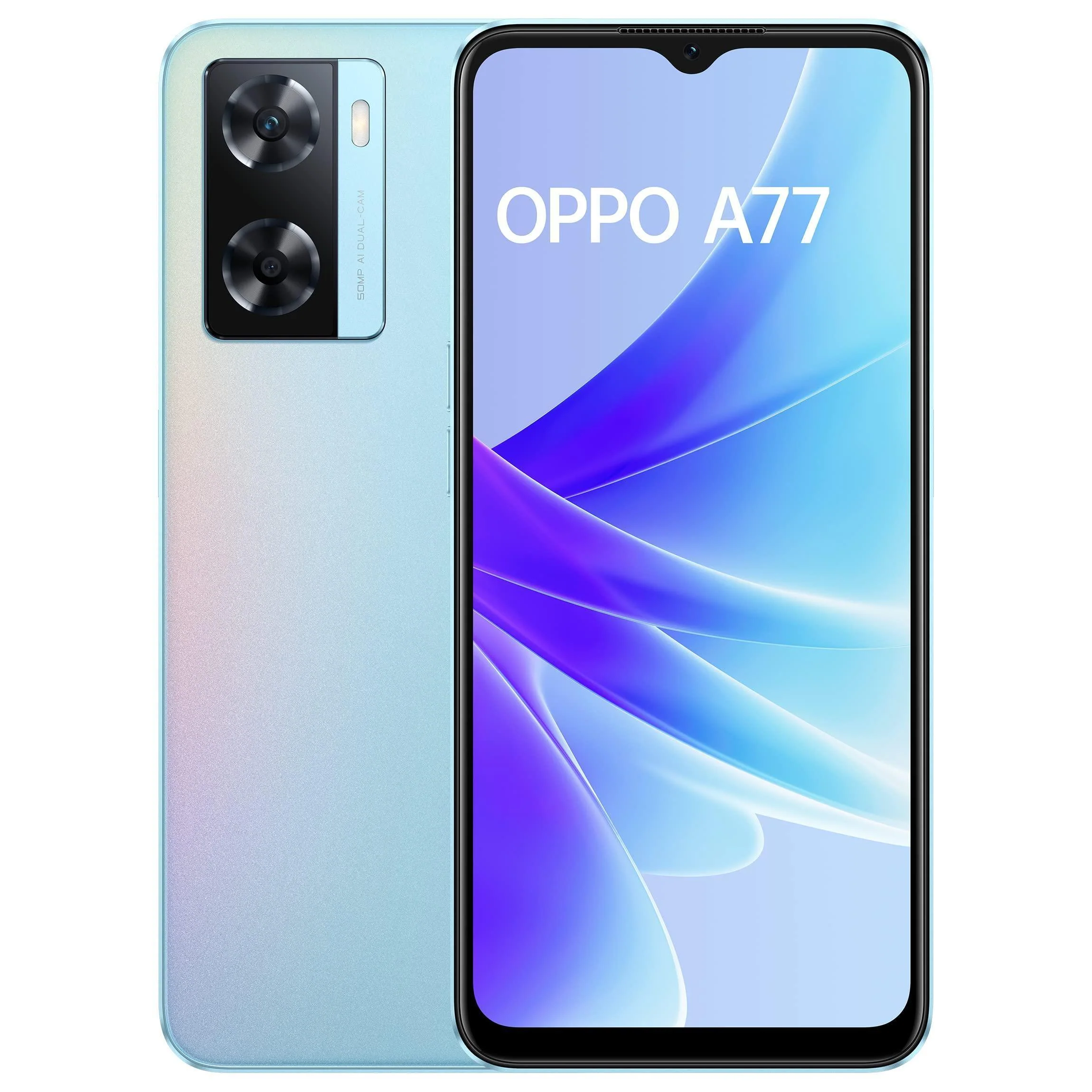 (Refurbished) OPPO A77 (Sky Blue, 4GB RAM, 64 Storage)