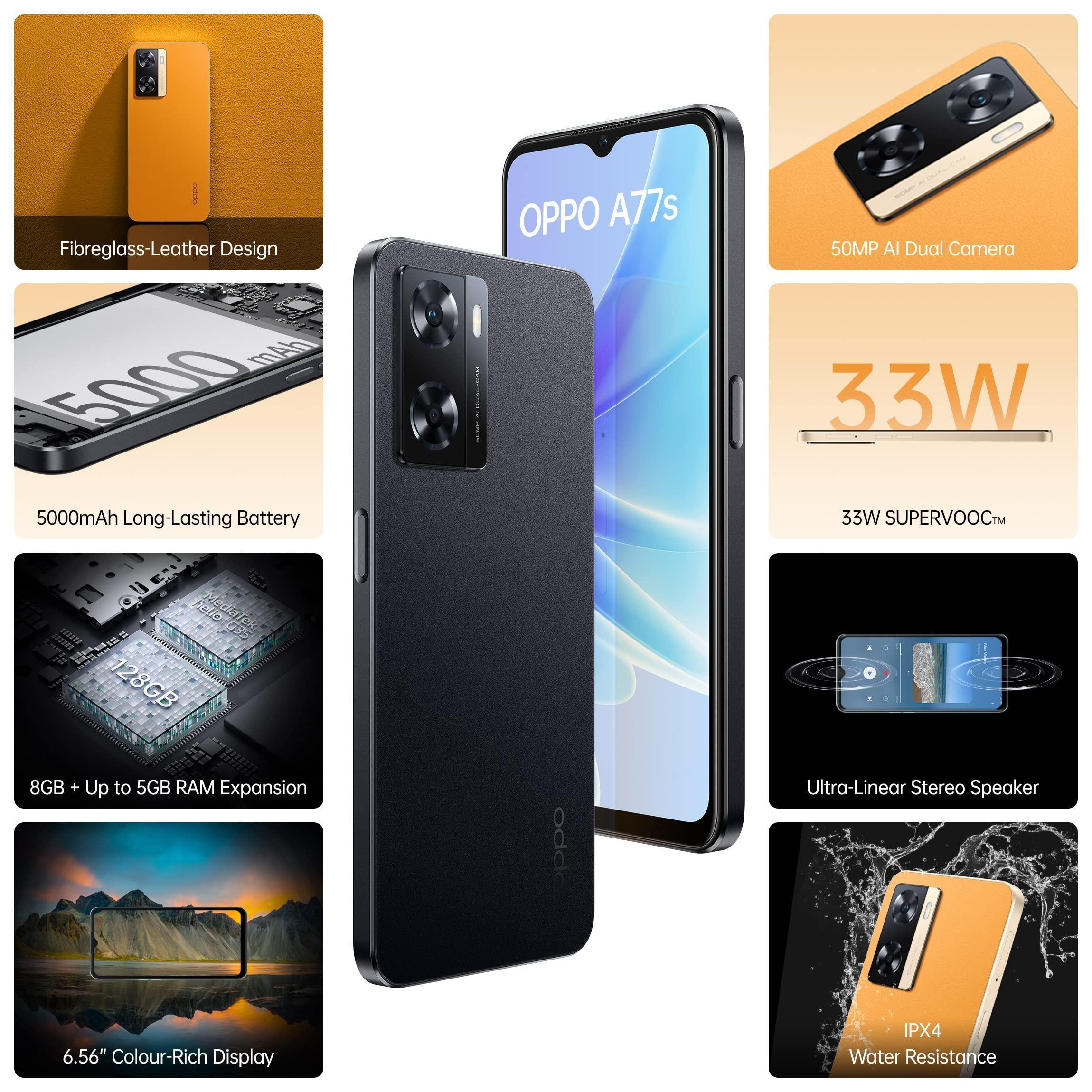 (Refurbished) OPPO A77s (Starry Black, 8GB RAM, 128 Storage) with No Cost EMI/Additional Exchange Offers - Image 7