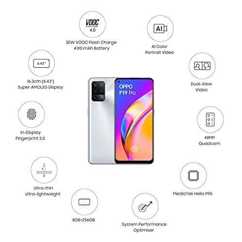 (Refurbished) OPPO F19 Pro (Crystal Silver, 8GB RAM, 128GB Storage) - Image 6
