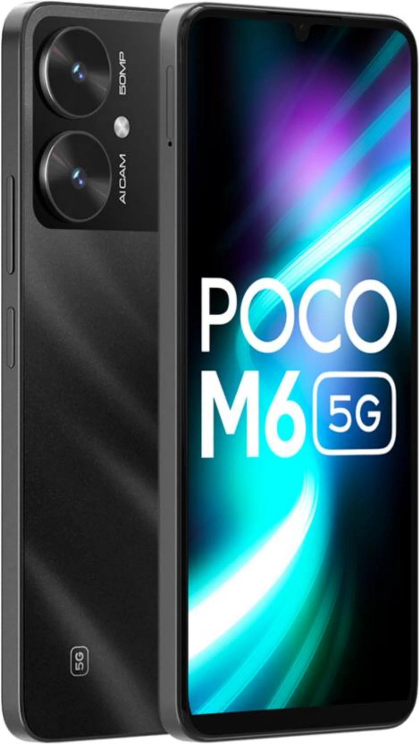 (Refurbished) POCO M6 5G (Galactic Black, 4GB RAM, 128GB Storage)