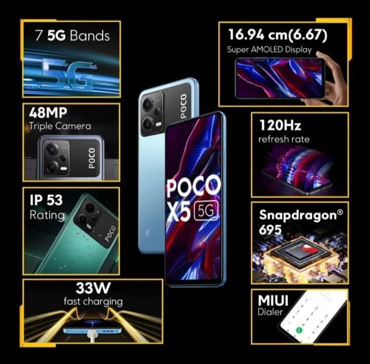 (Refurbished) Poco X5 5G (Wildcat Blue, 128 GB) (6 GB RAM) - Image 6