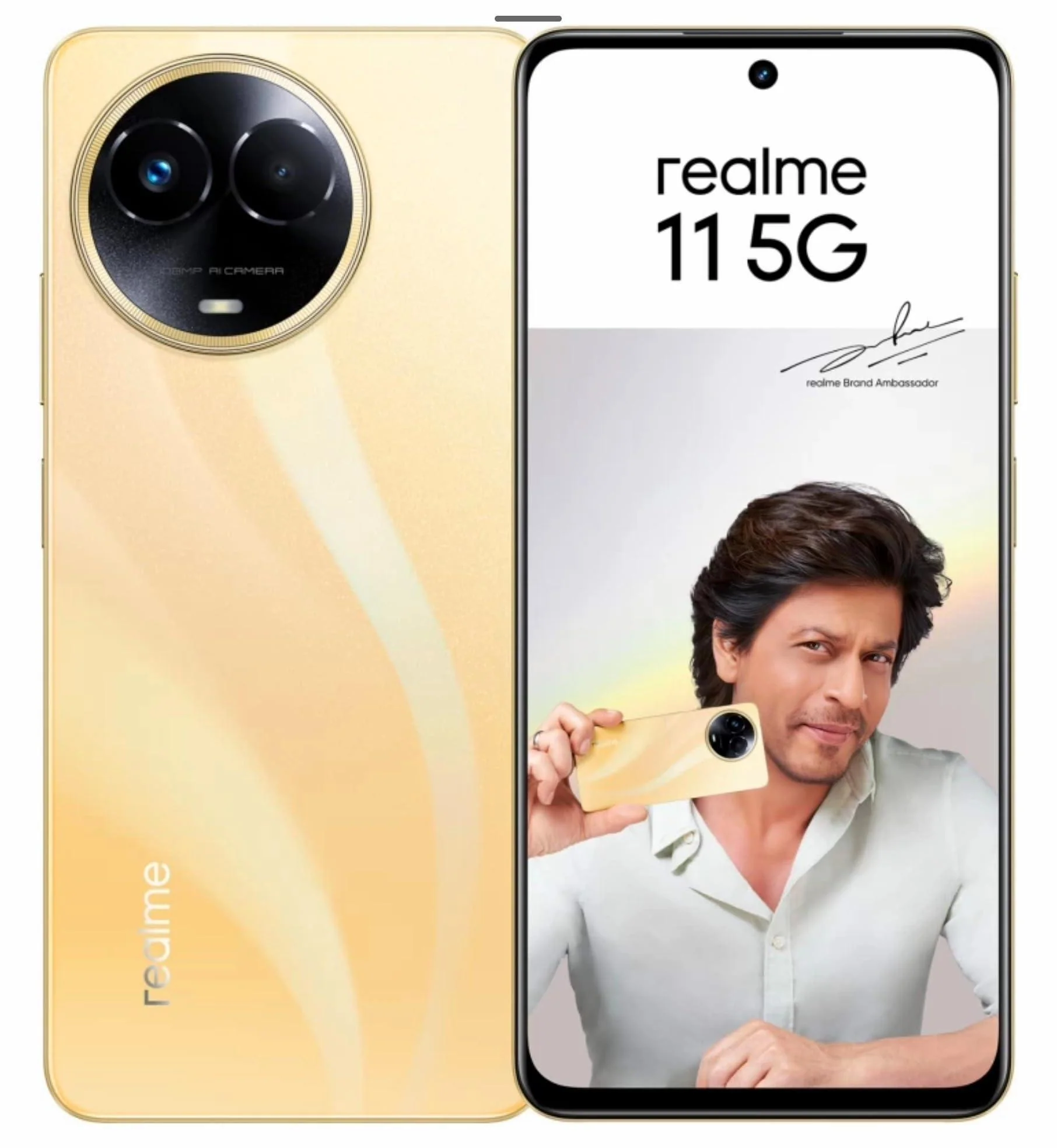 (Refurbished) realme 11 5G (Glory Gold, 8GB RAM, 256GB Storage)
