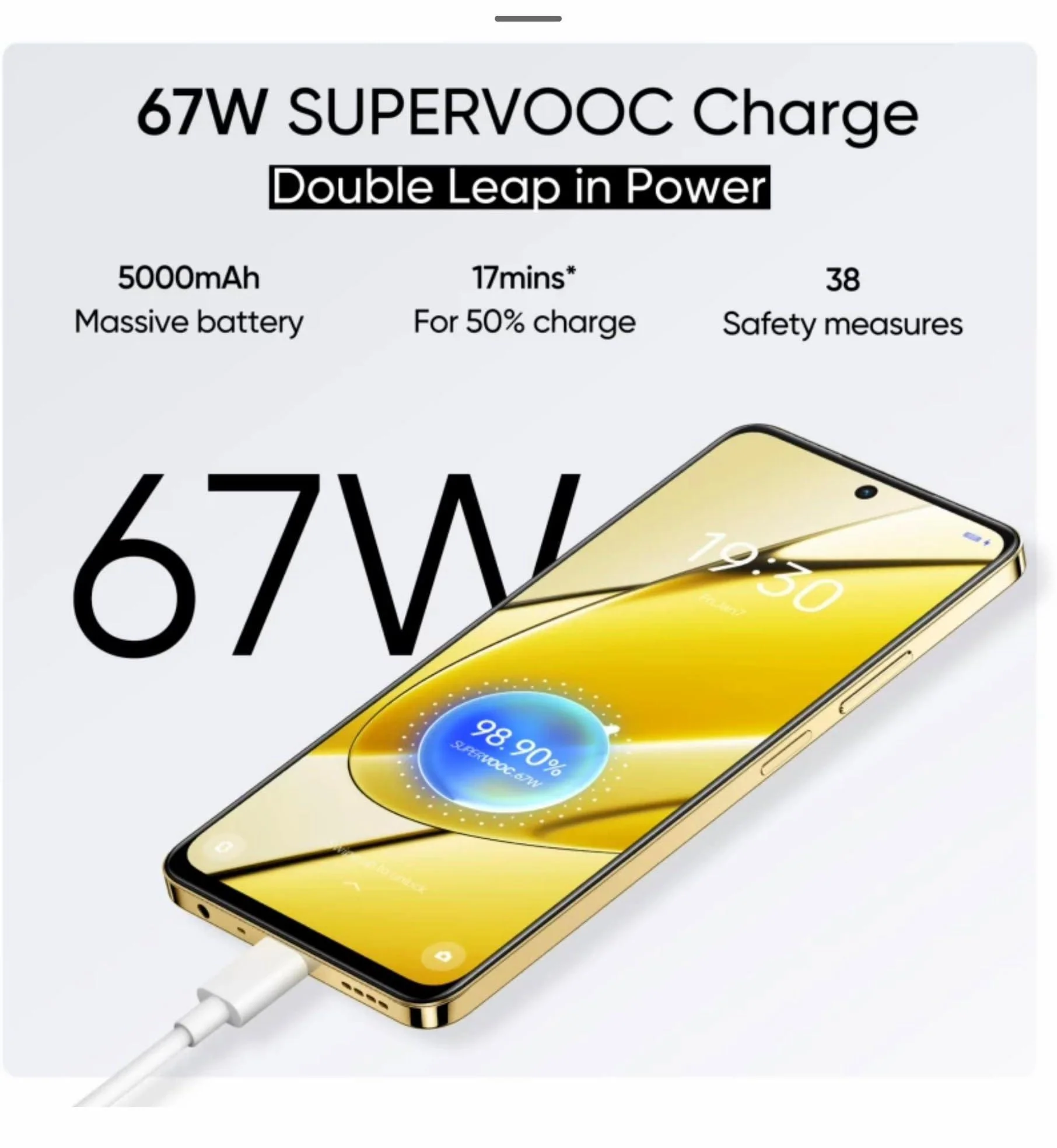 (Refurbished) realme 11 5G (Glory Gold, 8GB RAM, 256GB Storage) - Image 3