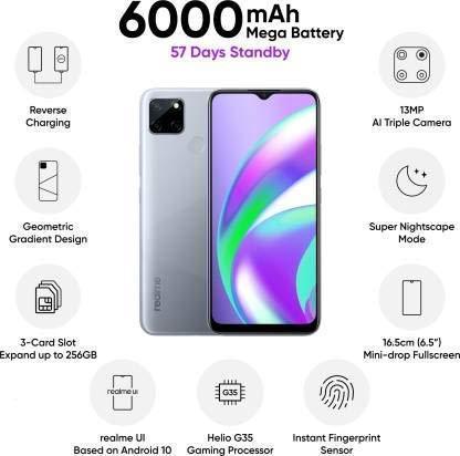 (Refurbished) Realme C12 (Power Silver, 32 GB) (3 GB RAM) - Image 6