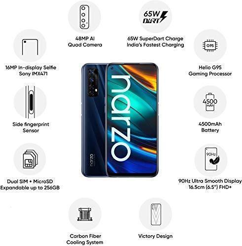 (Refurbished) Realme Narzo 20 Pro (Black Ninja, 8 GB RAM, 128 GB Storage) - Image 4