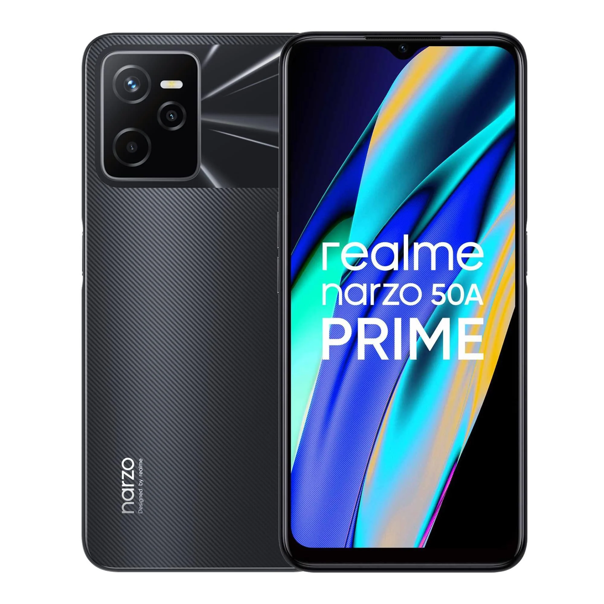 (Refurbished) realme narzo 50A Prime (Flash Black, 4GB RAM+64GB Storage) Full High Definition+ Display |50MP AI Triple Camera| Charger Included