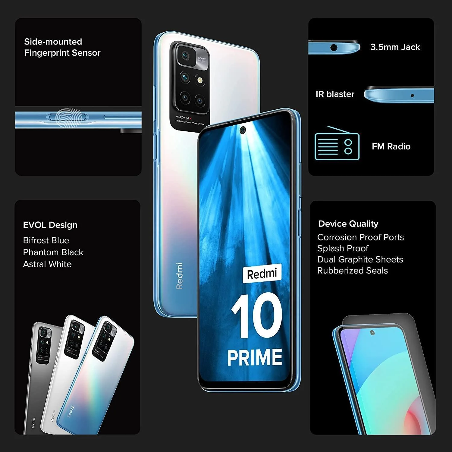 (Refurbished) Redmi 10 Prime (Bifrost Blue, 4GB RAM, 64GB ROM |Helio G88 with extendable RAM Upto 2GB |FHD+ 90Hz Adaptive Sync Display) - Image 5