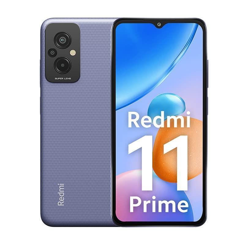 (Refurbished) Redmi 11 Prime (Peppy Purple, 4GB RAM 64GB ROM) | Prime Design | High Performance Helio G9
