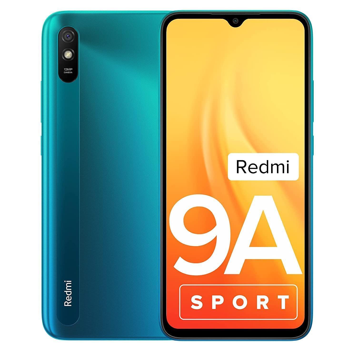 (Refurbished) Redmi 9A Sport (Coral Green, 2GB RAM, 32GB Storage)