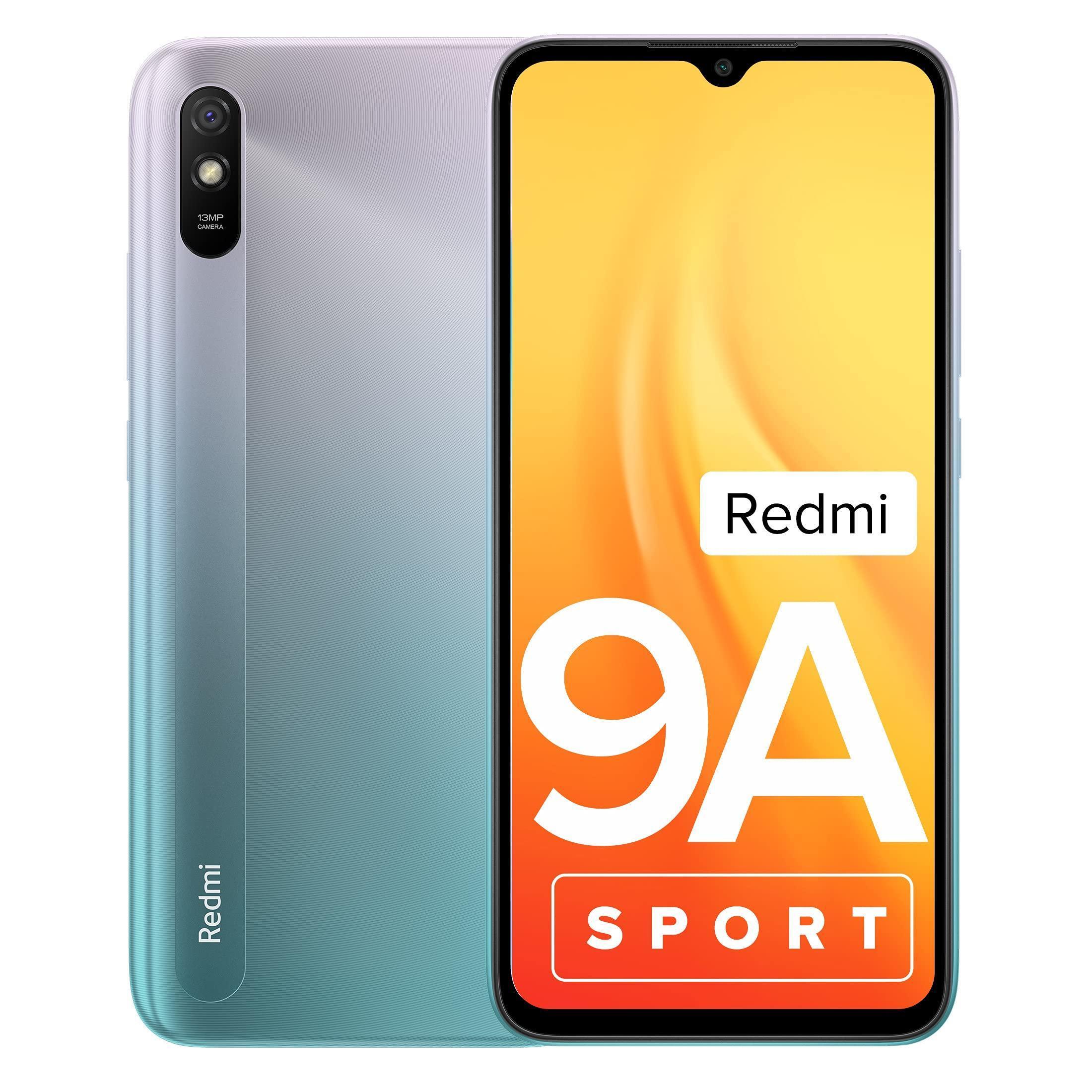 (Refurbished) Redmi 9A Sport (Metallic Blue, 2GB RAM, 32GB Storage) | 2GHz Octa-core Helio G25 Processor | 5000 mAh Battery