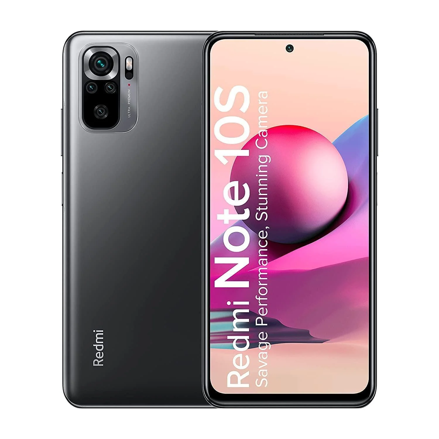 (Refurbished) Redmi Note 10S (Shadow Black, 6GB RAM, 64GB Storage) - Super Amoled Display | 64 MP Quad Camera