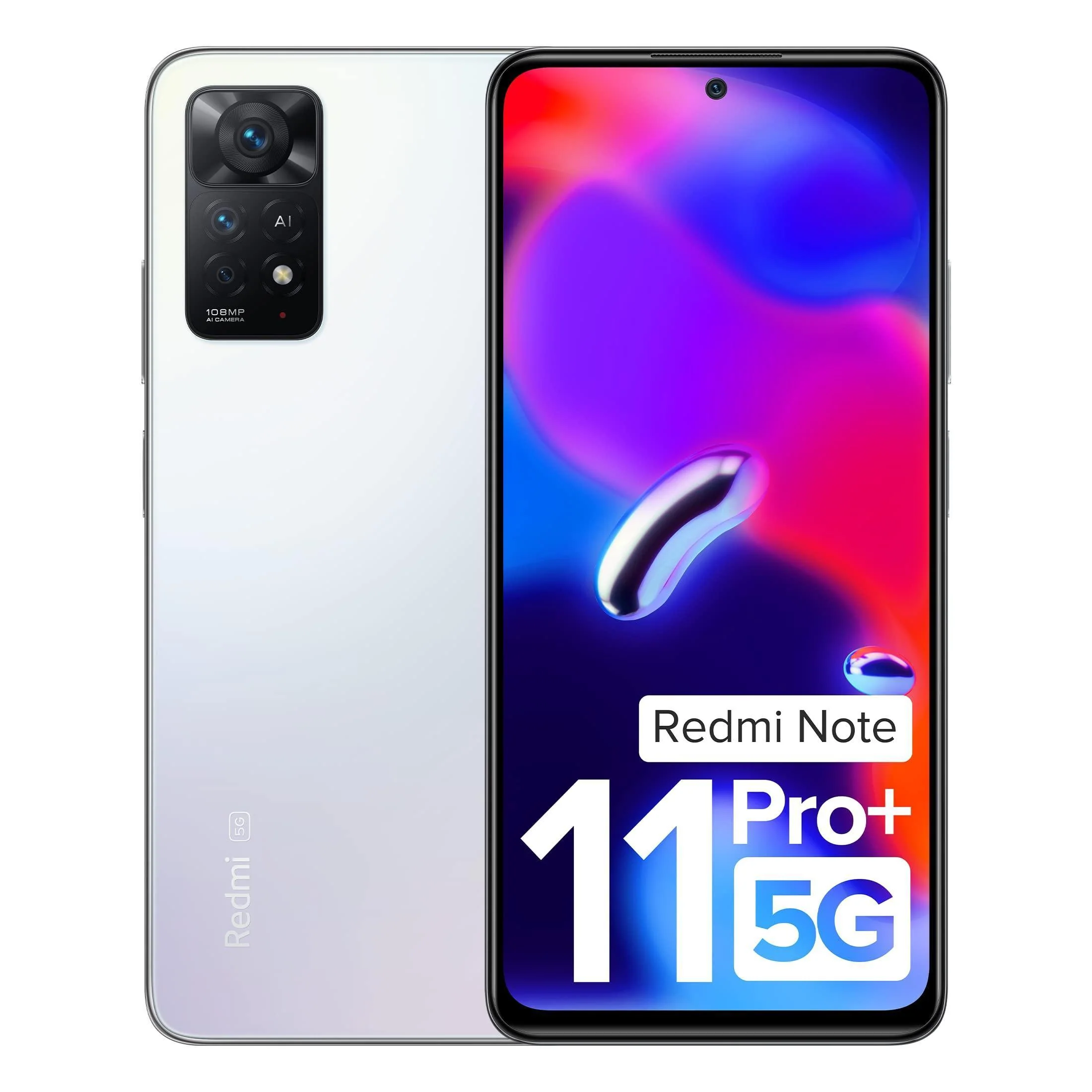 (Refurbished) Redmi Note 11 Pro + 5G (Phantom White, 8GB RAM, 128GB Storage)