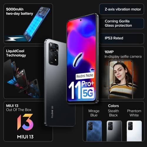 (Refurbished) Redmi Note 11 Pro + 5G (Stealth Black, 6GB RAM, 128GB Storage) 67W Turbo Charge |120Hz Super AMOLED Display |Additional Exchange Offers |Charger Included|Get 2 Months of YouTube Premium Free - Image 6
