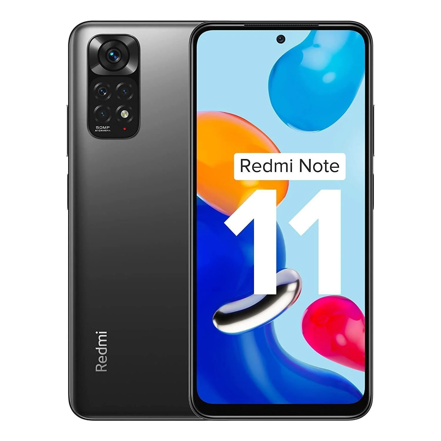 (Refurbished) Redmi Note 11 (Space Black, 6GB RAM, 128GB Storage)|90Hz FHD+ AMOLED Display | Qualcomm® Snapdragon™ 680-6nm | Alexa Built-in